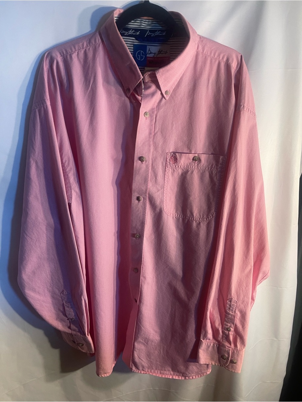 Wrangler Men's Pink Button-down George Straight